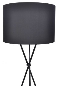 vidaXL Lampa podłogowa, czarna 240901-2