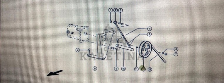 Koło pasowe Claas Mega 370-340 Nr katalogowy 000 544 193 0-1