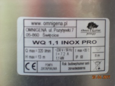 Pompa zatapialna do ścieków i brudnej wody WQ 1,1 INOX PRO-2