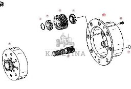 Fendt Favorit 514 Jarzmo Przegub Półoś Kapelusz Satelity CZĘŚCI