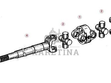 Fendt Favorit 514 Jarzmo Przegub Półoś Kapelusz Satelity CZĘŚCI-2