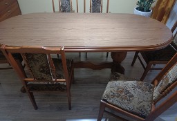 Stół owalny+6 krzeseł 