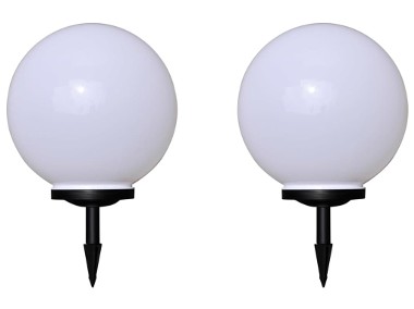vidaXL Lampy do oświetlenia ścieżki, 2 szt., LED, 40 cm, z kołkami 277117-1
