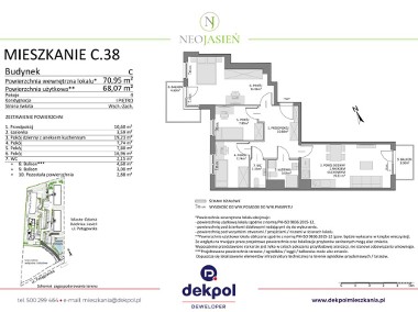 Inwestycja Neo Jasień Mieszkanie C38 68.07m2-1