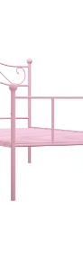 vidaXL Rama łóżka, różowa, metalowa, 100 x 200 cm284538-4