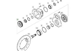 John Deere 6230 6250 - obudowa łoźyska L218583