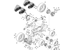 John Deere 9470RX - Wrzeciono RE566976 (Gąsienice i obciąźniki)