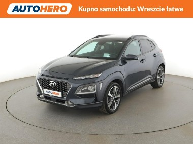Hyundai Kona 4x4 automat skóra LED navi klima auto grzane fotele kamera i czujnik-1