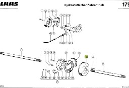 Claas Dominator 98 - wałek pośredni hamulca prawy 0006430162