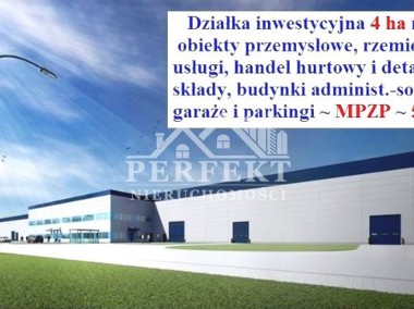 Dz.inwest. 4 ha na obiekty przemysłowe ~MPZP: 5P-1