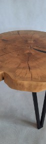 Stolik kawowy plaster drewna jesion loft industrial-3