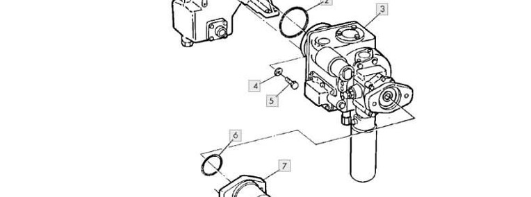 John Deere CTS 9600 - pompa hydrauliczna AH161250-1