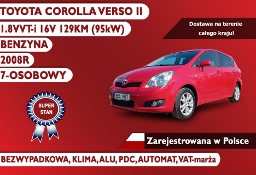 Toyota Corolla Verso II II 1.8VVT-i AUTOMAT, Bezwypadkowa, Klima!