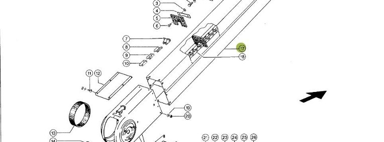 Claas Dominator 98 - szyb przenośnika rura 0006479030-1