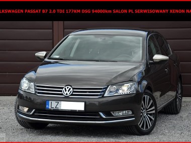 Volkswagen Passat B7 2.0 TDI 177KM DSG 94000km Serwis Salon PL Navi-1