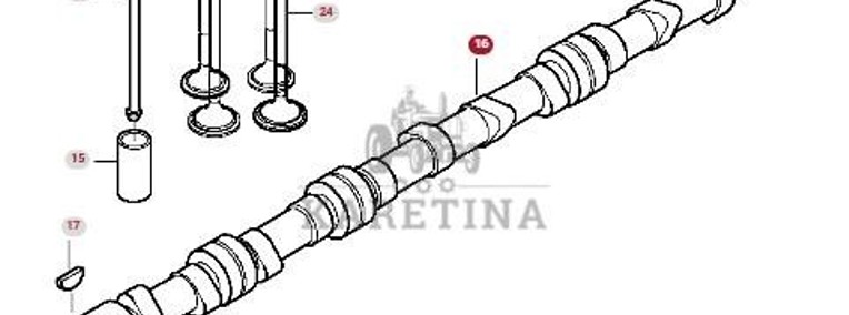 Massey Ferguson 8480 Wałek Rozrządu CZĘŚCI V837070148-1