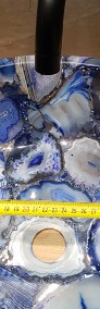Luksusowa umywalka z kamieni półszlachetnych niebieskich agatów-4