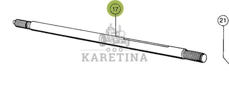 Claas Dominator 96 Wałek Pośredni 0006068741 00 0606 874 1-1