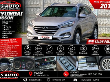 Hyundai Tucson III 1,7CRDi 116KM Pod.Fotele/Pod.Kierownica/SalonPL/Ledy/PDC/Serwis/Alu-1