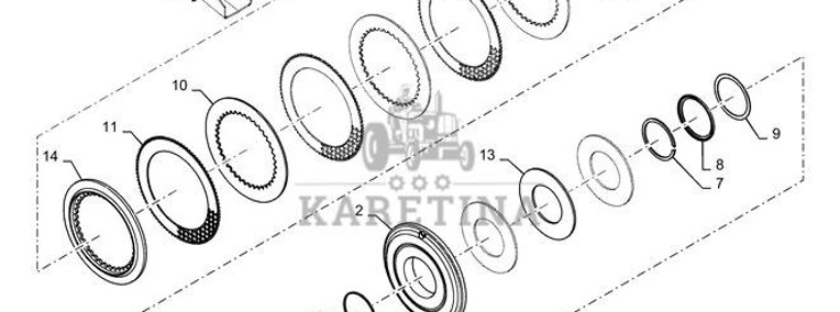 New Holland T6090 Piasta 84482494-1