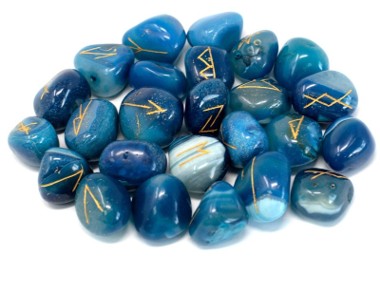 Kamień runiczny – Onyks Niebieski-1
