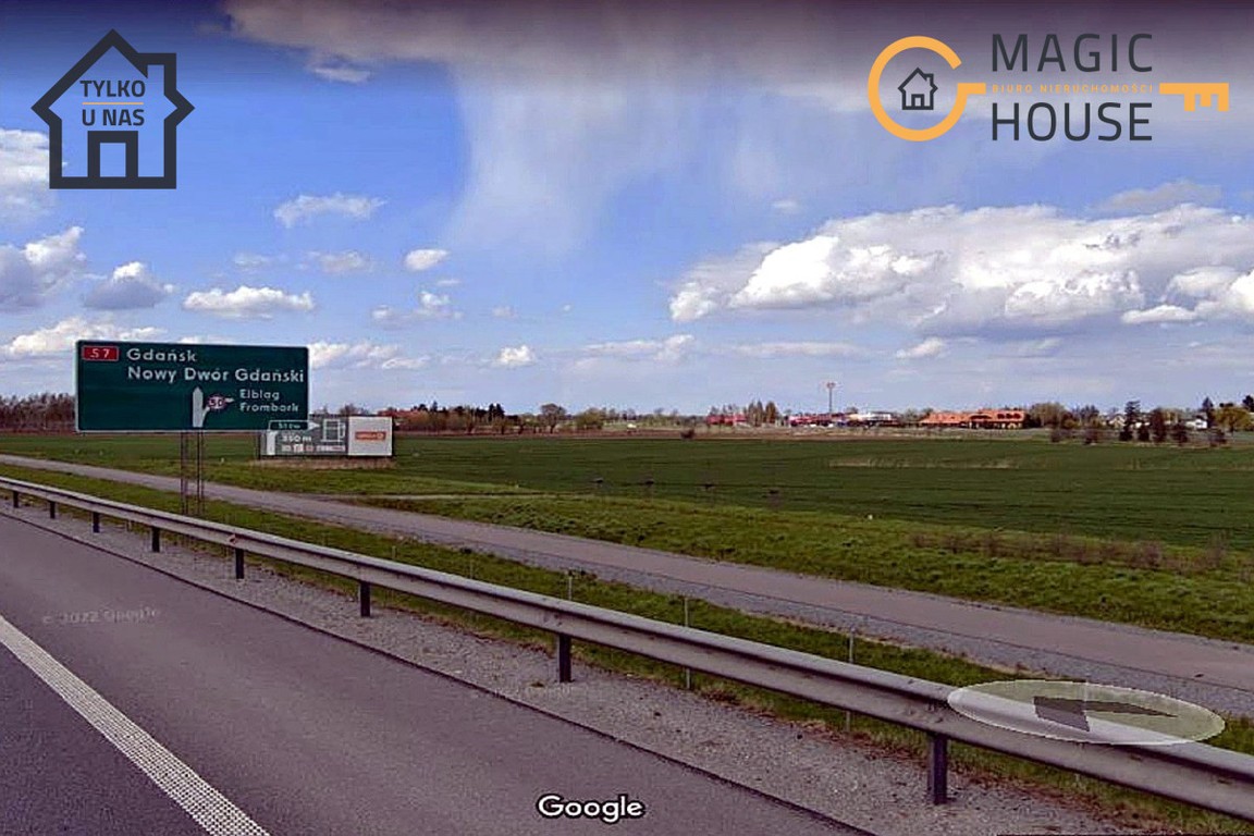 Działka inwestycyjna 2,86 ha przy S7 Elbląg Zachód - Widok 2