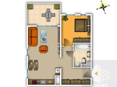 43 m2 - I piętro - 2 pokoje - NOWE BUDOWNICTWO-1