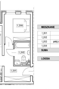 43 m2 - I piętro - 2 pokoje - NOWE BUDOWNICTWO-2