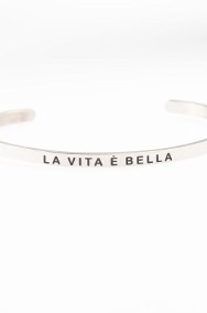 2 X „LA VITA E BELLA” Oszałamiająca bransoletka "ŻYCIE JEST PIĘKNE"-2