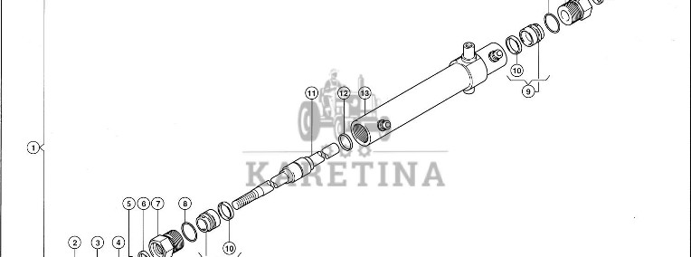 Claas Lexion 580 TŁOCZYSKO 0000427100 (Obracanie lejków rozrzutu)-1