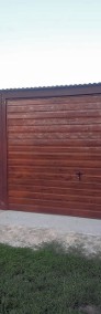 Garaż Blaszany 6x5 jednospadowy drewnopodobny-4