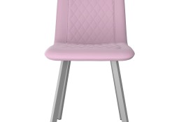 vidaXL Krzesła stołowe, 4 szt., różowe, aksamitne279428