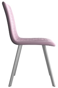 vidaXL Krzesła stołowe, 4 szt., różowe, aksamitne279428-2