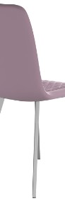 vidaXL Krzesła stołowe, 4 szt., różowe, aksamitne279428-3