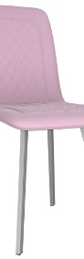 vidaXL Krzesła stołowe, 4 szt., różowe, aksamitne279428-4
