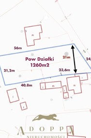 Działka budowlana 1260m2 Myszków/Nierada 21m x 53m-2