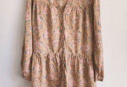 Koszula H&M 44 XXL plus size wzór kwiaty floral bawełna tunika retro