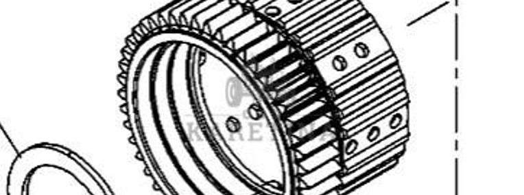 Massey Ferguson 7718S 7718 S 1804A DYNA 6 Koło Zębate Sprzęgła Zębatka Zębnik 47 Z 4358606M12-1