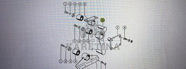 Wahacz do Claas Mega 370-340 Nr kat. części lewy 000 662 627 0-1