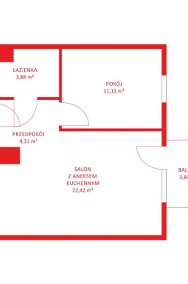 Mieszkanie, sprzedaż, 42.83, Gdańsk, Łostowice-2
