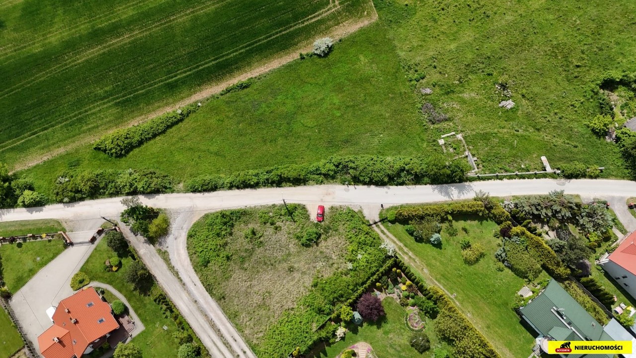 Działka  budowlana 1250 m², Domaszowice, media - Widok 5