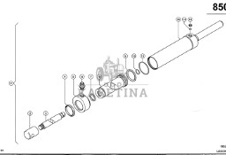 Claas Lexion 580 RURA CYLINDRA 0000861411 (Siłownik hydrauliczny, młocarnia)