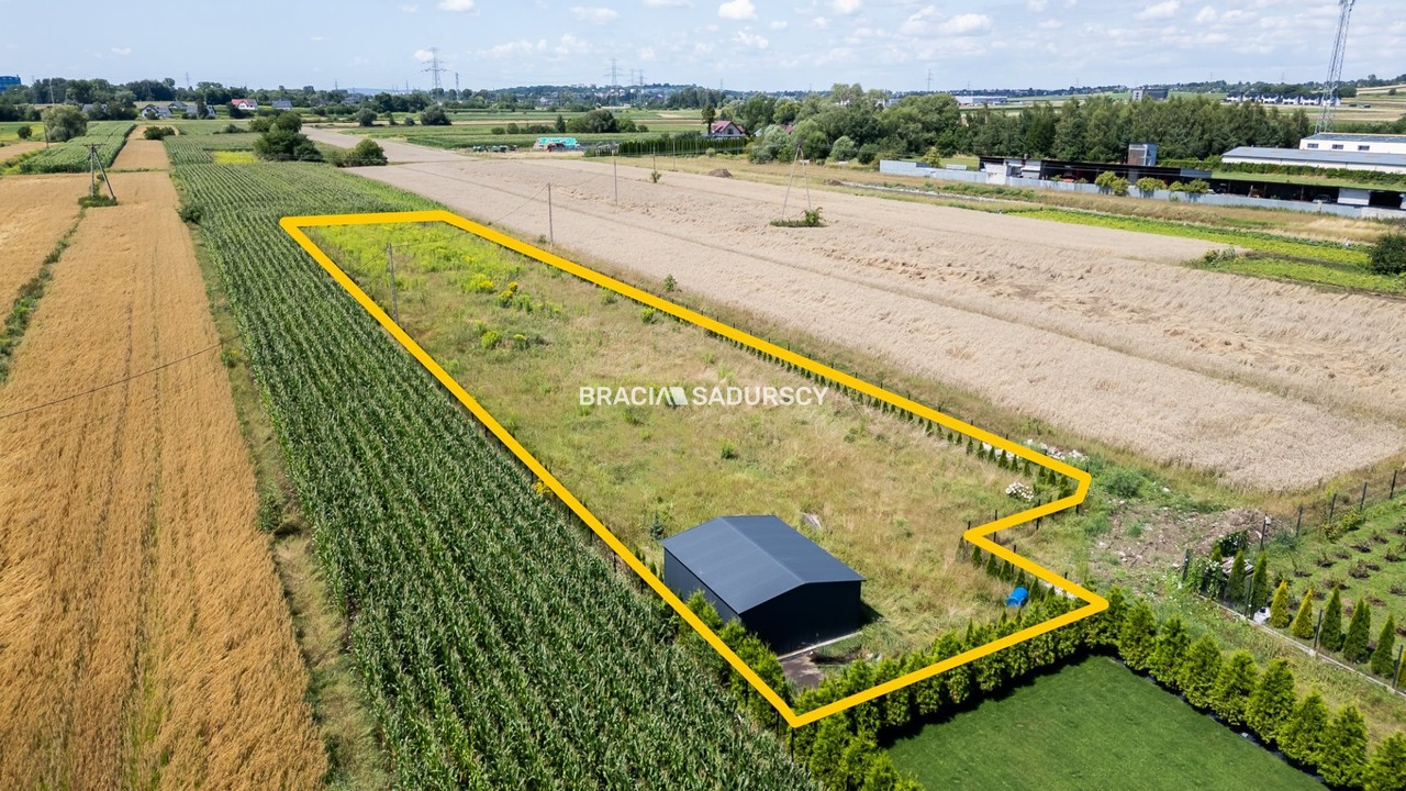 Ogrodzona działka 917 m² Glinik - Widok 4