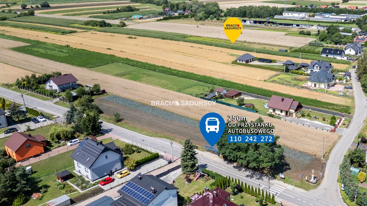 Ogrodzona działka 917 m² Glinik - Widok 5