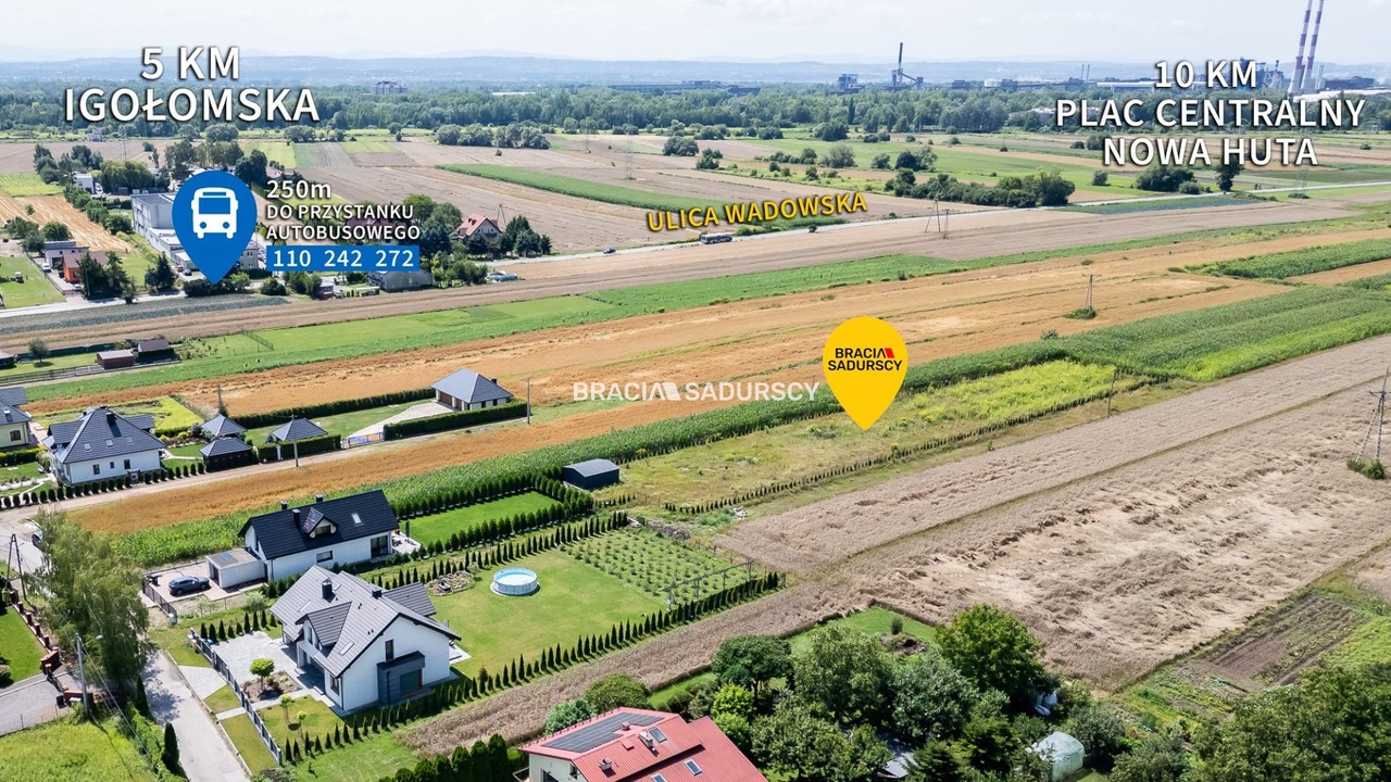 Ogrodzona działka 917 m² Glinik - Więcej