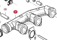 Massey Ferguson 7718S DYNA-VT Kolektory Wylotowy Silnika CZĘŚCI ACX2640830