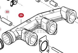Massey Ferguson 7718S DYNA-VT Kolektory Wylotowy Silnika CZĘŚCI ACX2640830