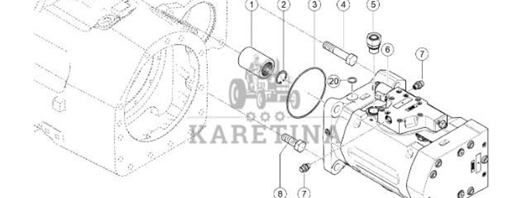 Claas Jaguar 970 - hydromotor silnik hydrauliczny 0001246720-1