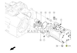 Claas Jaguar 970 - hydromotor silnik hydrauliczny 0001246720