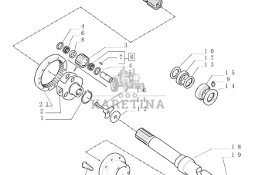 New Holland T6010 T6070 Wałek koła 87516450